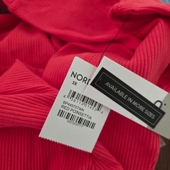 new red mock neck body top size 3X - Picture 5 of 5